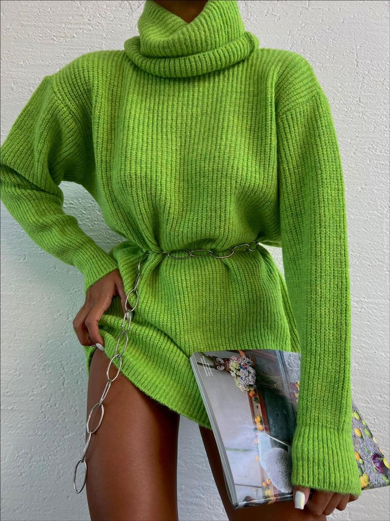 Дамски пуловер LORAN  https://bvseductive.com/products/дамски-пуловер-loran-2  ежедневен пуловер/блузон зелен цвят изработена от плетиво с дълъг ръкав и поло яка свободна кройка, подходяща за всяка фигура стилно предложение за впечатляваща визия през хладните дни