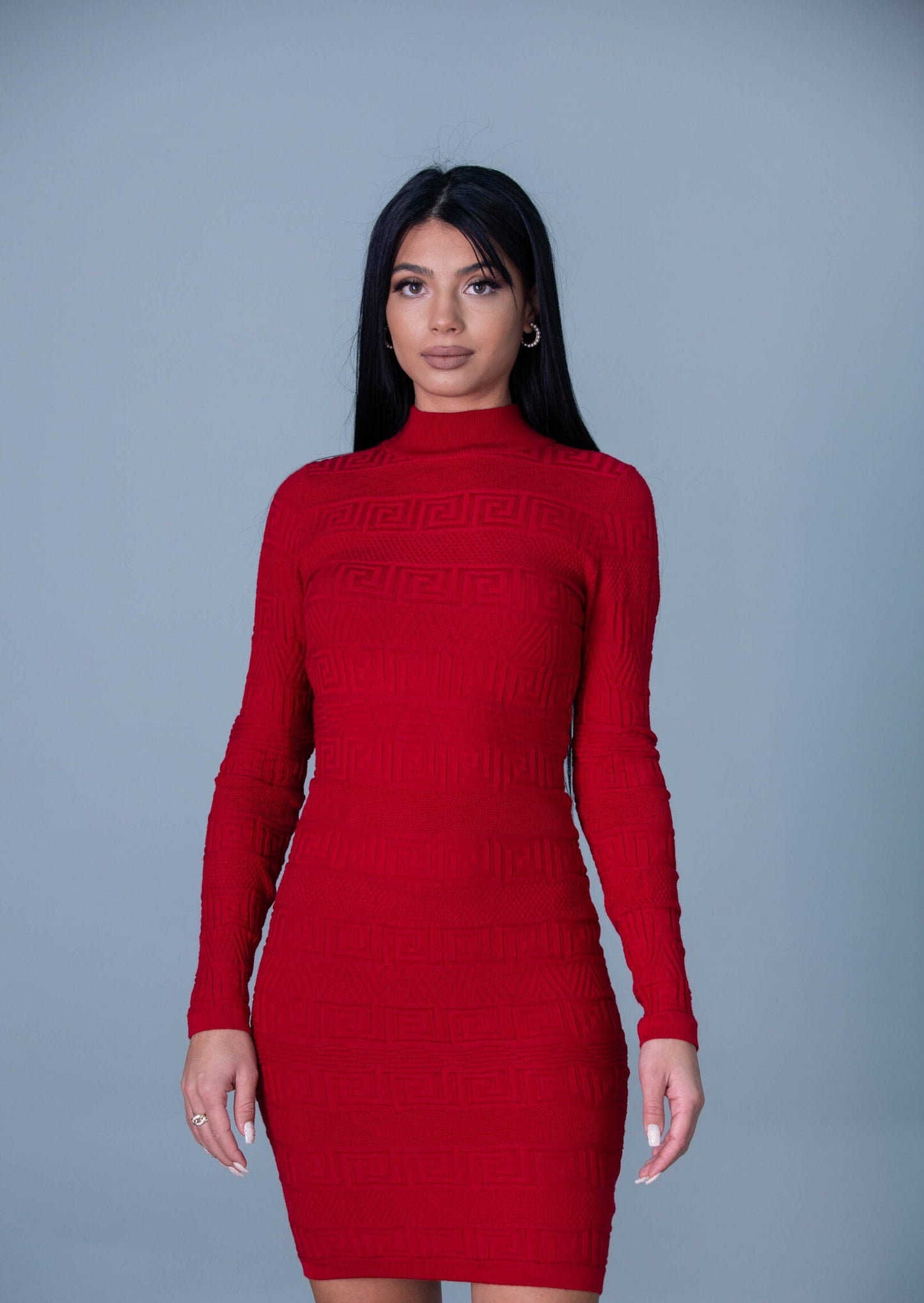 Дамска рокля FERINI  https://bvseductive.com/products/дамска-рокля-ferini-1  85 % вискоза 15 % нилон плетена рокля в червен цвят втален силует, извайващ фигурата предложение, с което ще направиш впечатление